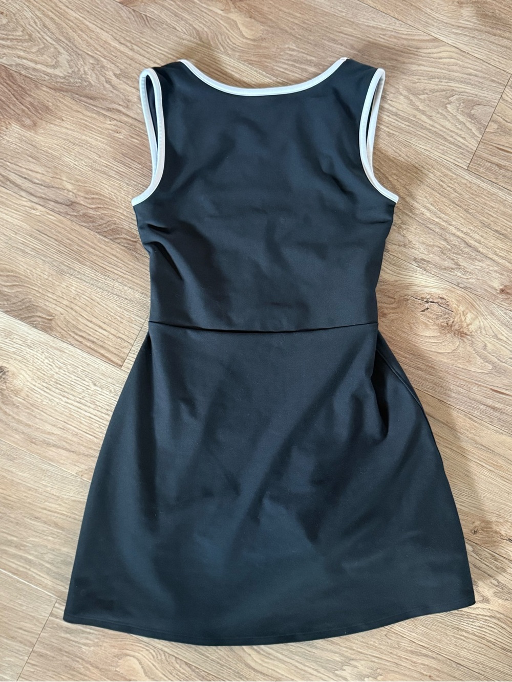 Black Athleisure Dress with White Trim, size small from Abercrombie